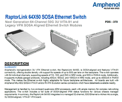 RaptorLink 64X50 SOSA Ethernet Switch